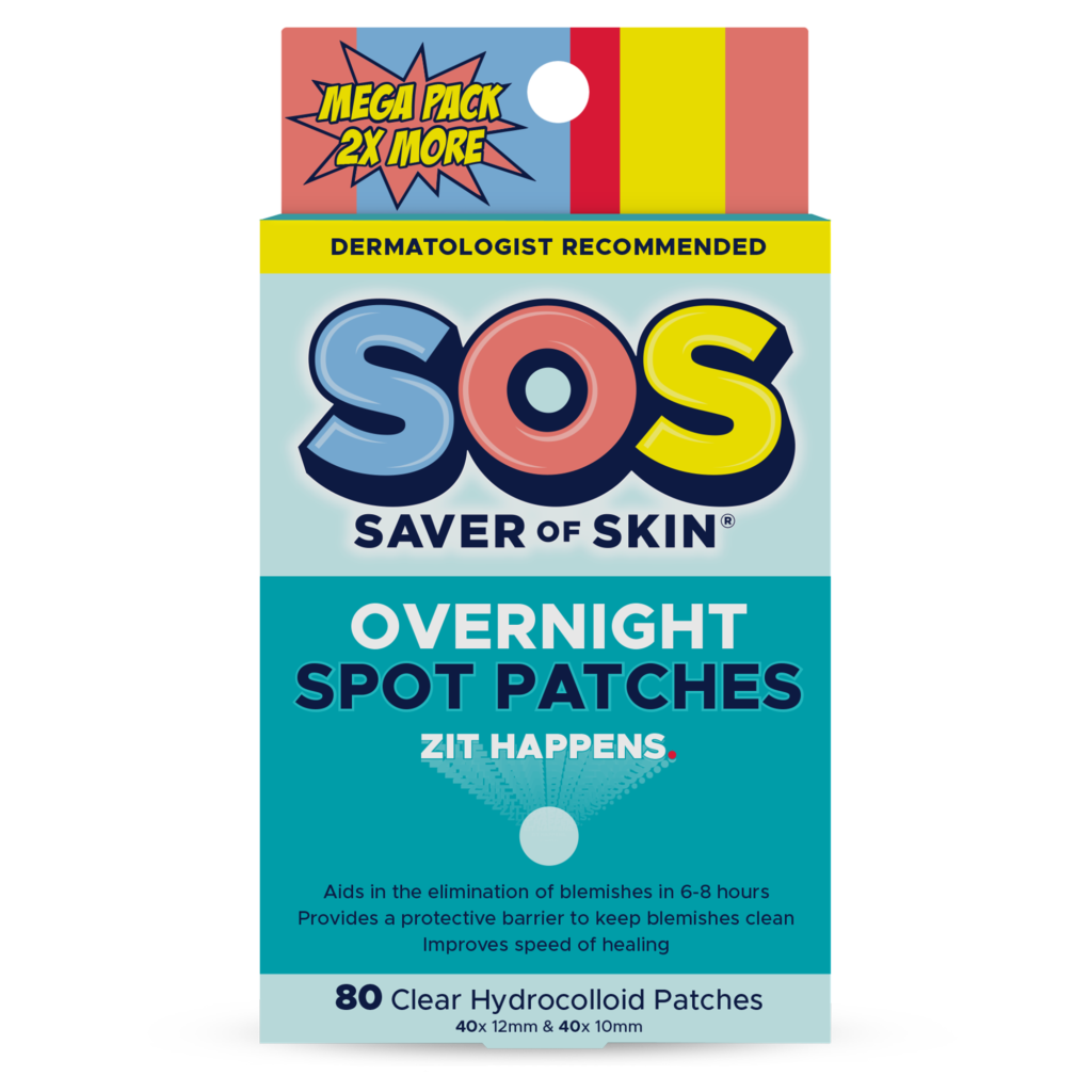 SOS_R_Overnight Spot Patch 80 CT_Front_No Background