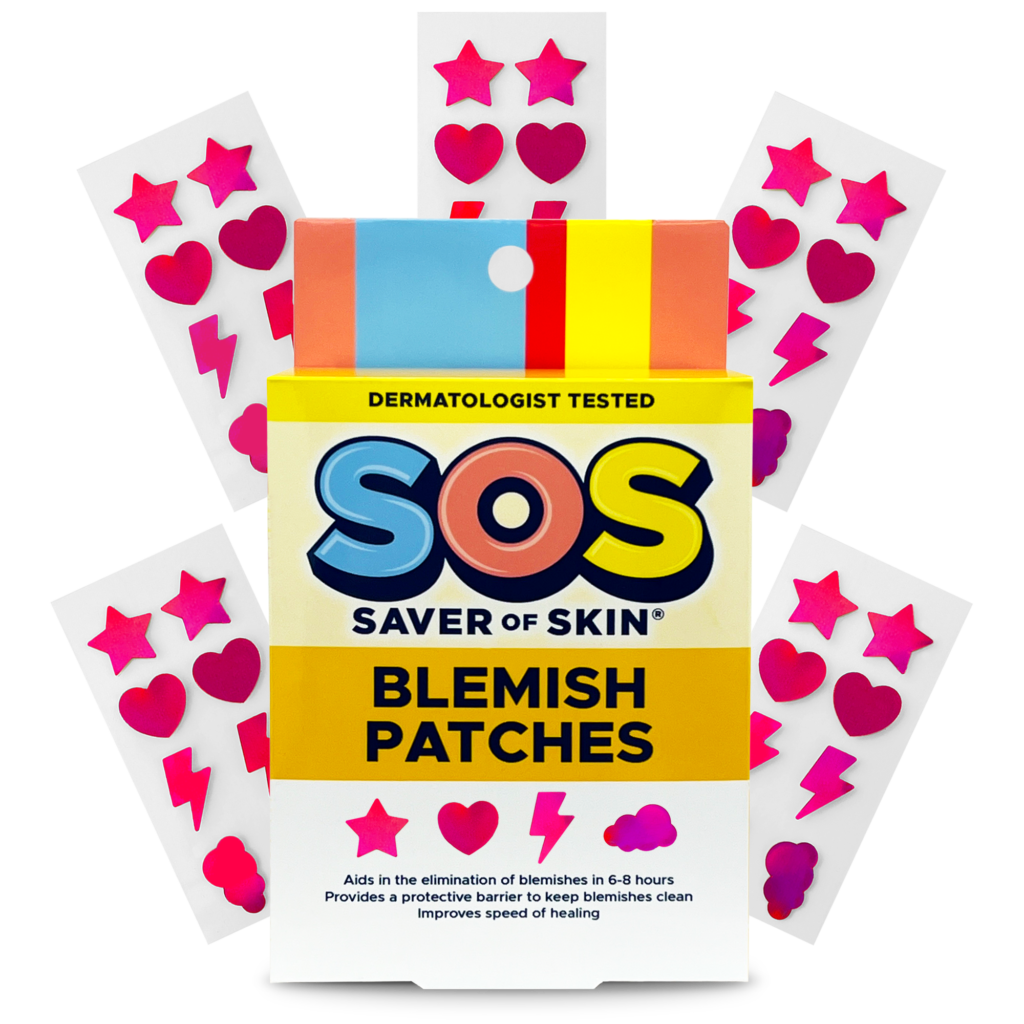 SOS_Shapes 40 CT 5 sheets_Front Patches PINK_With Product